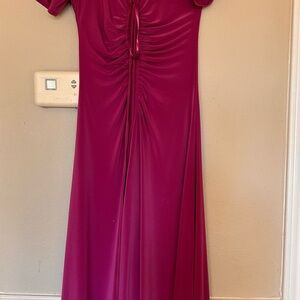 White House Black Market Fuchsia Maxi Dress